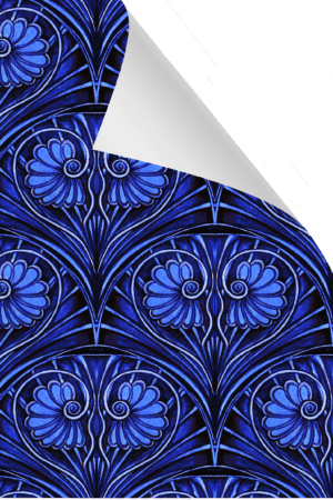 Loulou Electric Blue Wallpaper Sample All Products Anna Hayman Designs