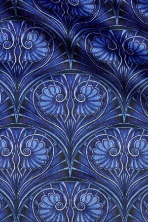 Loulou Electric Blue Velvet Sample All Products Anna Hayman Designs